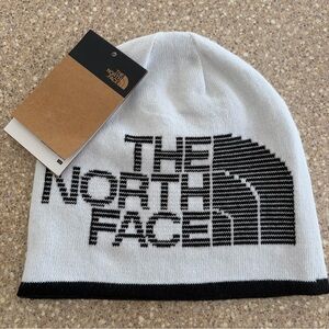 NEW The North Face Reversible Highline Beanie Black / White One Size Unisex